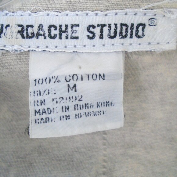 vintage Jordache Studio Acid Wash Jeans Jacket Mens Size M Grey - Picture 2 of 7